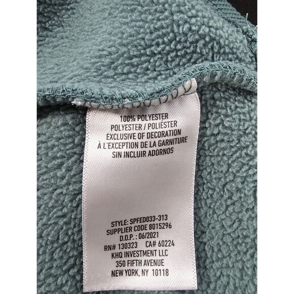 Spyder Pullover Hoodie Ghost Men's Racer 1/4 Zip Green/Black Size Medium - Picture 7 of 7